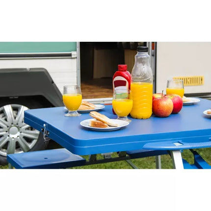Camping Sæt med Bord og 4 Stole: Kompakt og Brugervenligt