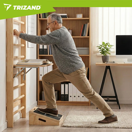 Træ Skrå bræt til Lægstræk Justerbar – Med Træningsplan