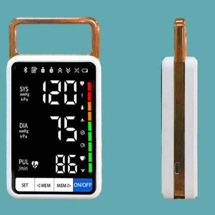 Blodtryksmåler til Overarmen – Brugervenlig med LCD-skærm og Genopladeligt Batteri