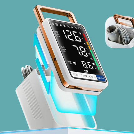 Blodtryksmåler til Overarmen – Brugervenlig med LCD-skærm og Genopladeligt Batteri