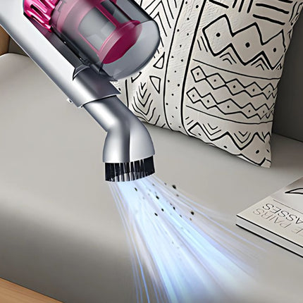 Trådløs støvsuger 100W, 2-i-1 med HEPA-filter og 4 Mundstykker