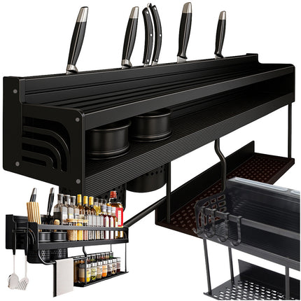 Køkkenreol + tørrestang og kroge – Retro design & stærk opbevaring