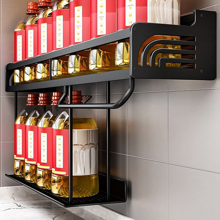 Køkkenreol + tørrestang og kroge – Retro design & stærk opbevaring