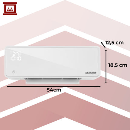 Elvarmer med WiFi, 2000W, Vægmonteret