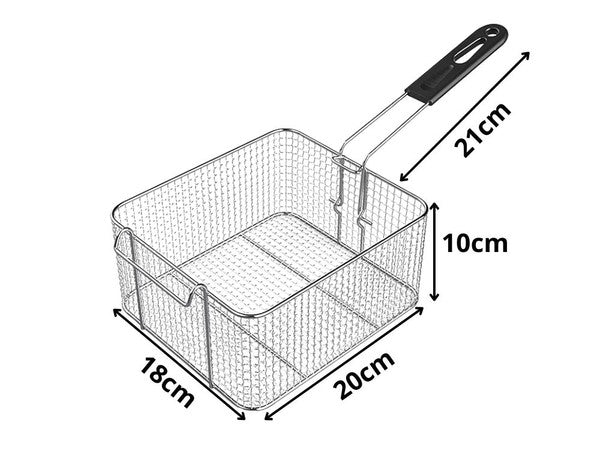 Elektrisk Frituregryde 6L 2500W – Justerbar Temperatur 60-200°C