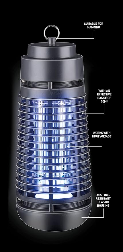 Kraftig myg- og fluefælde fra Grundig med blå lys