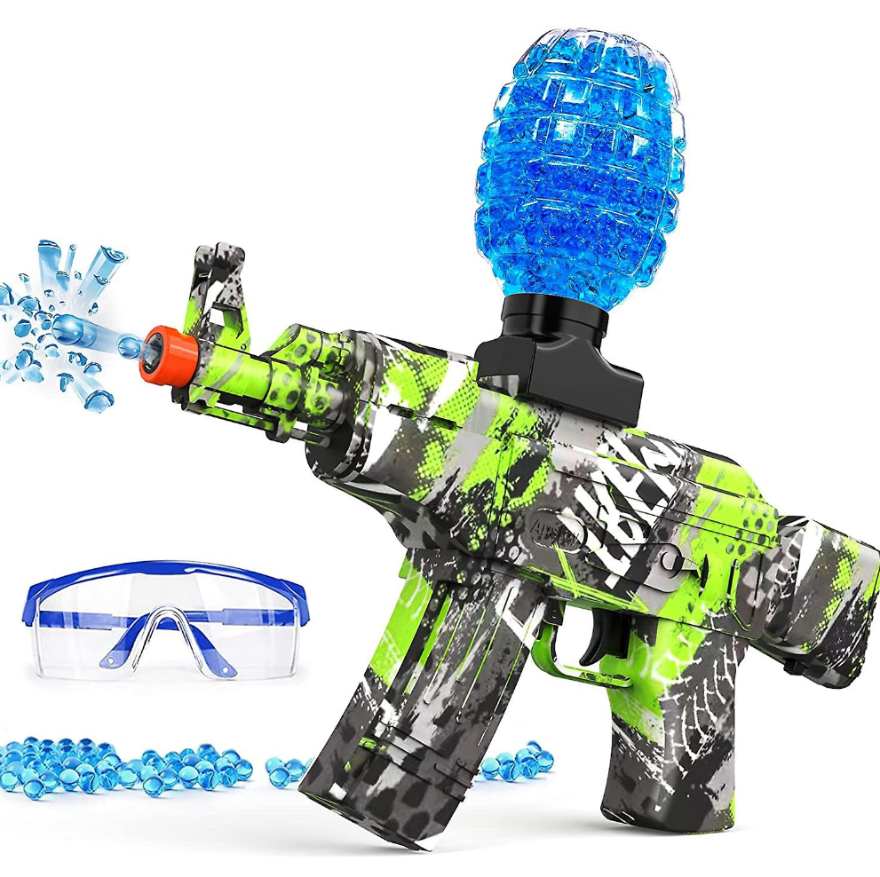 Legetøjsblaster, grøn, inkl. briller