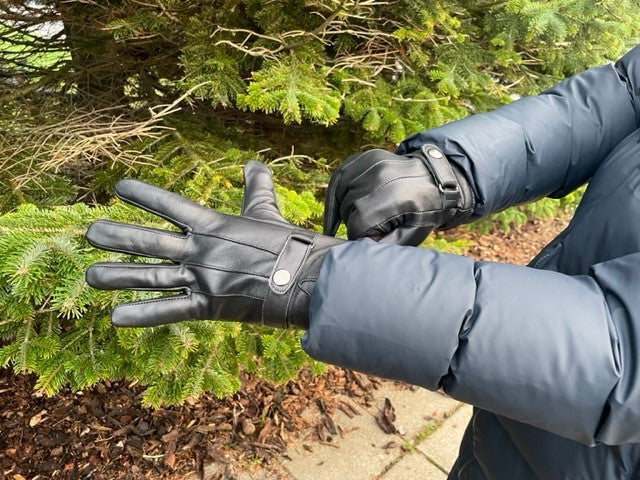 Luksuriøse Herre Læderhandsker 100% Ægte Læder – Elegant Varme til Dine Hænder!