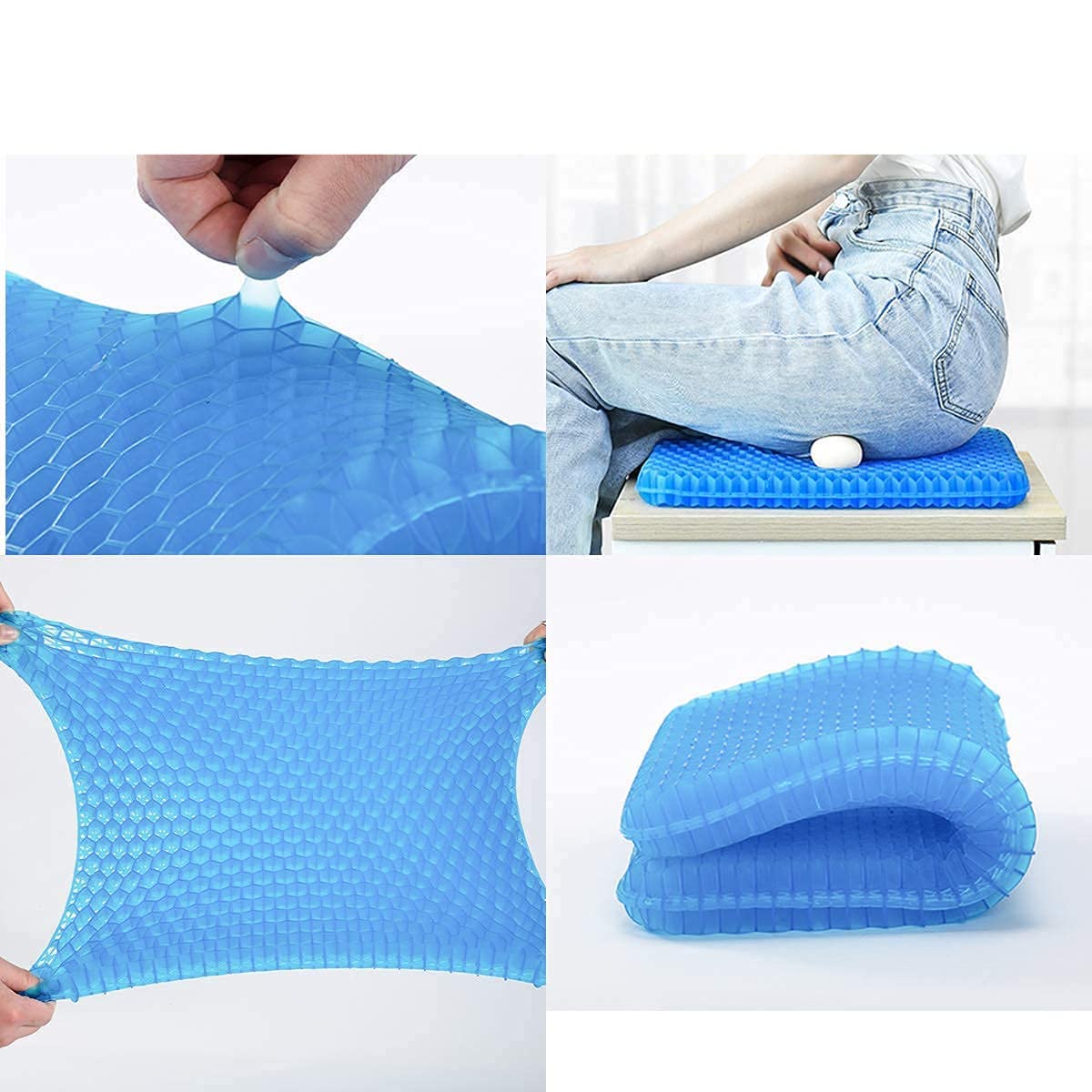 Ergonomisk Siddepude med Gel og Bikubestruktur – Øget Komfort Hele Dagen