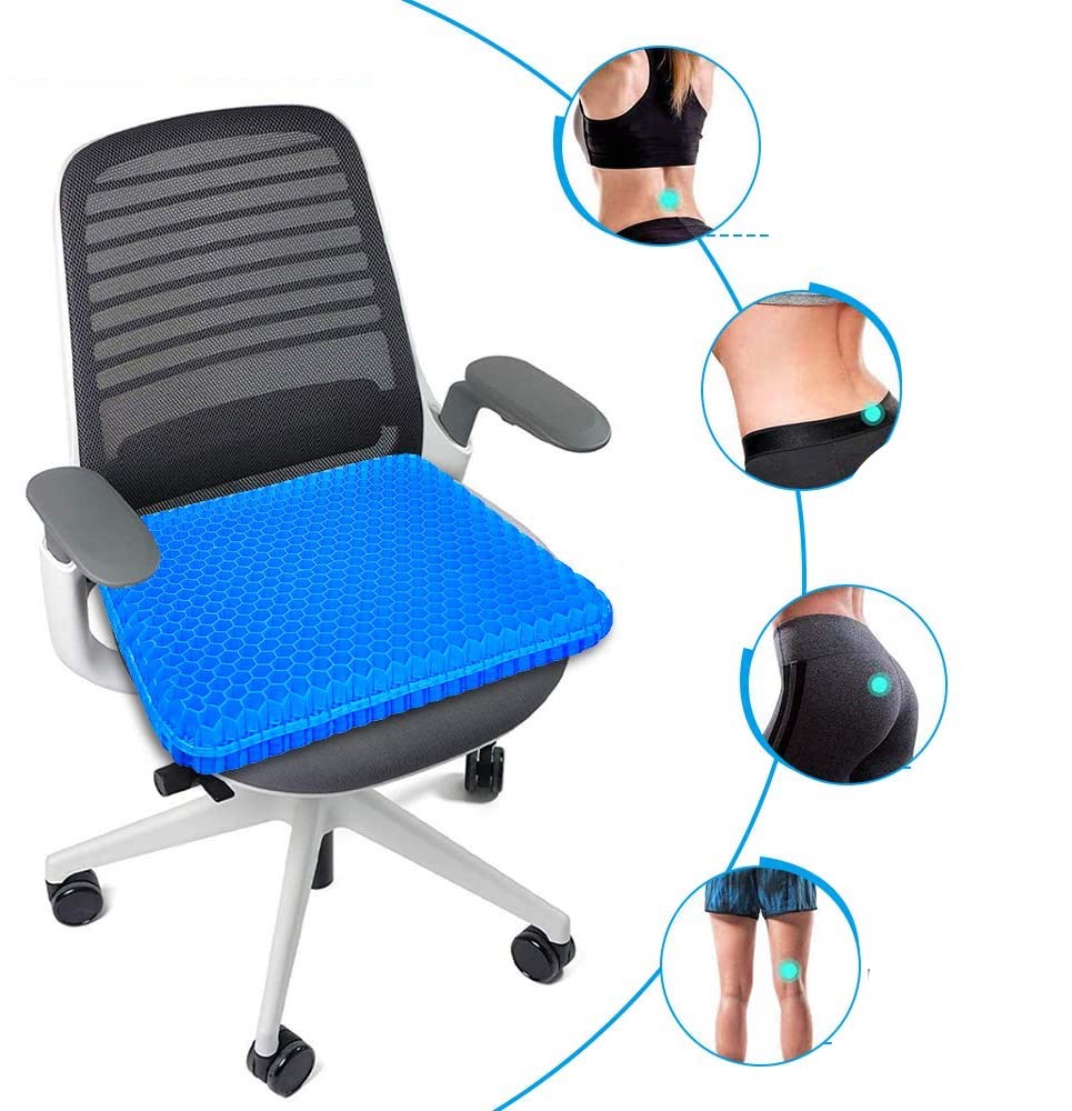 Ergonomisk Siddepude med Gel og Bikubestruktur – Øget Komfort Hele Dagen
