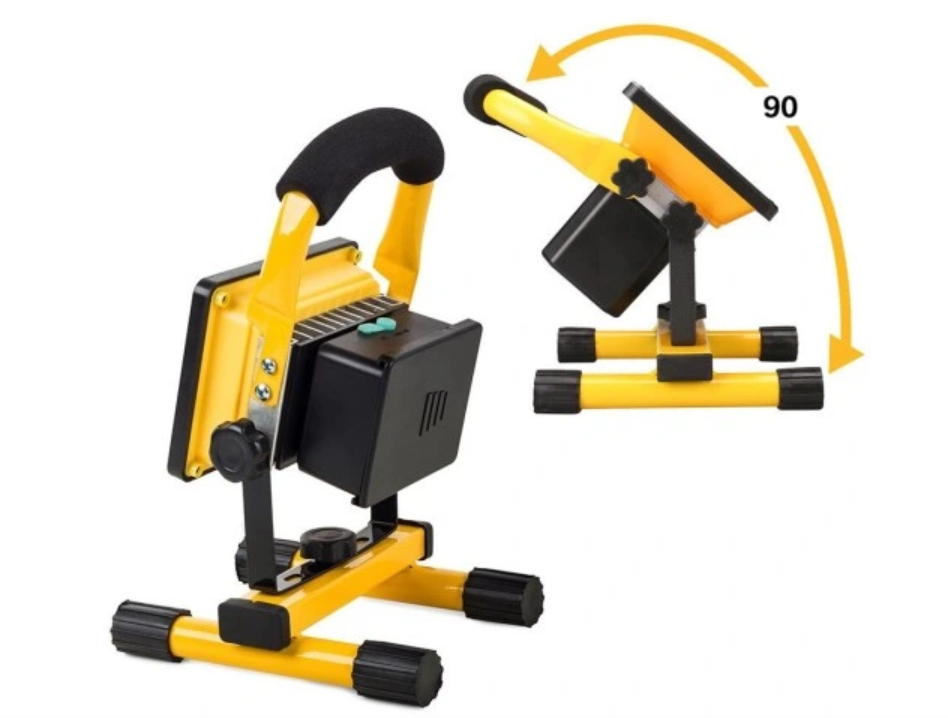 Genopladelig LED Arbejdslampe 30W med Stander og 3 Lysfunktioner – IP65