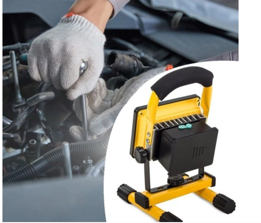 Genopladelig LED Arbejdslampe 30W med Stander og 3 Lysfunktioner – IP65