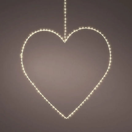 Hjerteformet Hængedekoration med 160 LED-lys – Perfekt til belysning i Haven