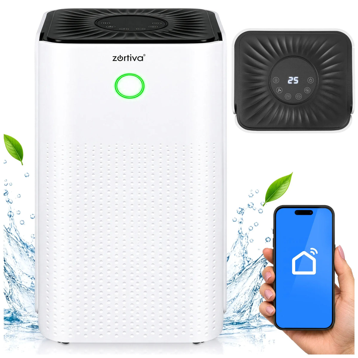 Affugter 12L/24H 200W Hvid