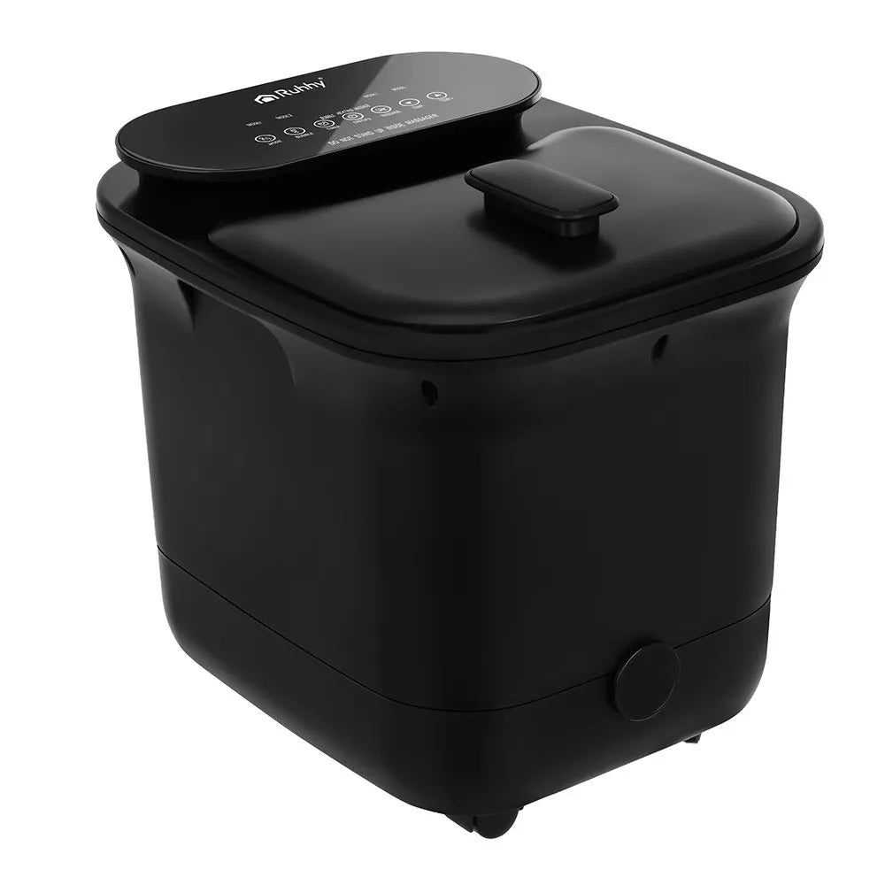 Fodspa med Varme og Hydromassage – 13L Fodmassagebad med Vandfaldseffekt 550W