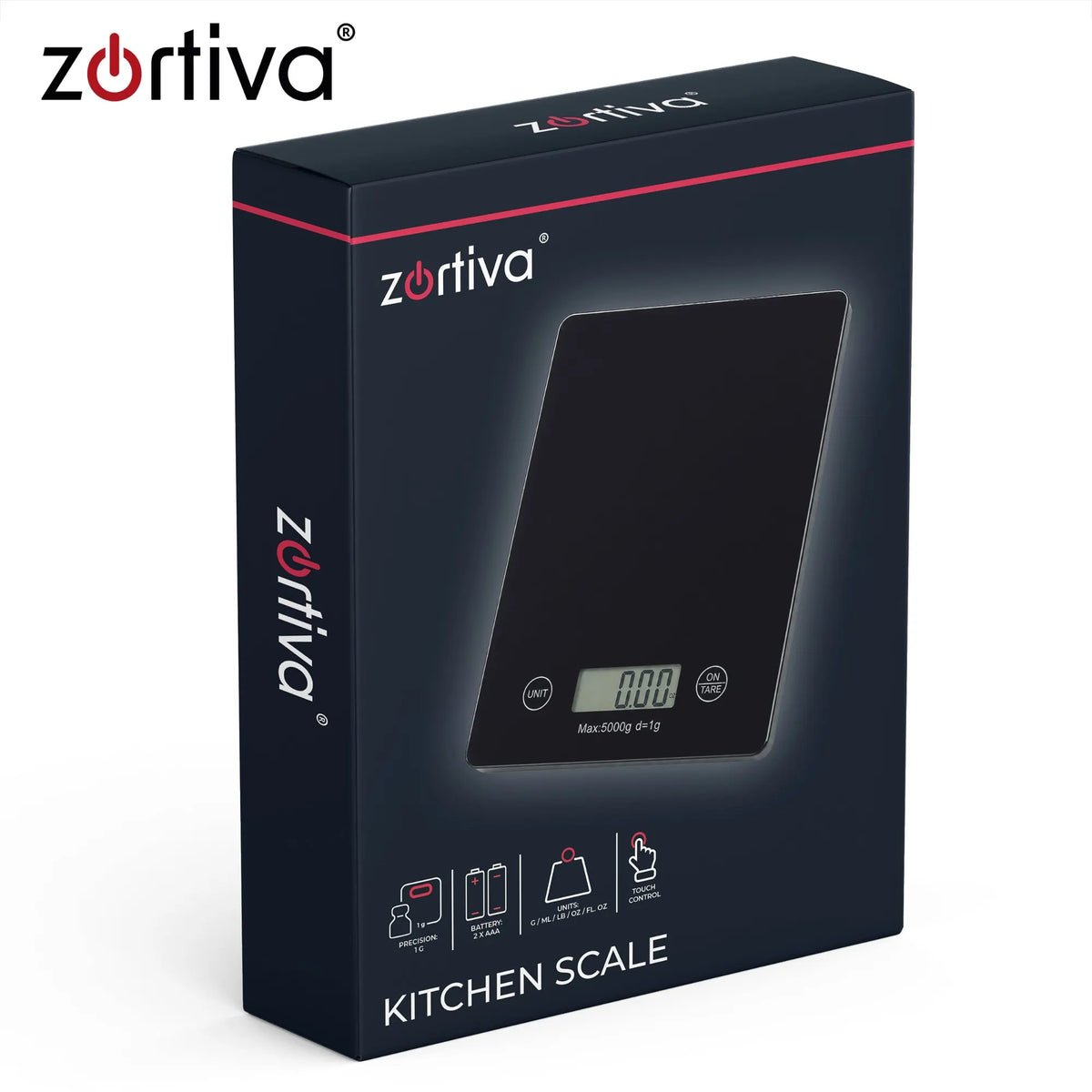 Zortiva Digital Køkkenvægt 5 kg 1 g