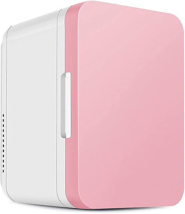 Pink 8L Mini Køleskab – Perfekt til Drikkevarer og Hudpleje DEMO