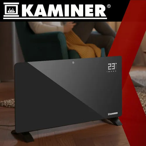 Kaminer Zelva 26572 Glas Elradiator 2500W Sort