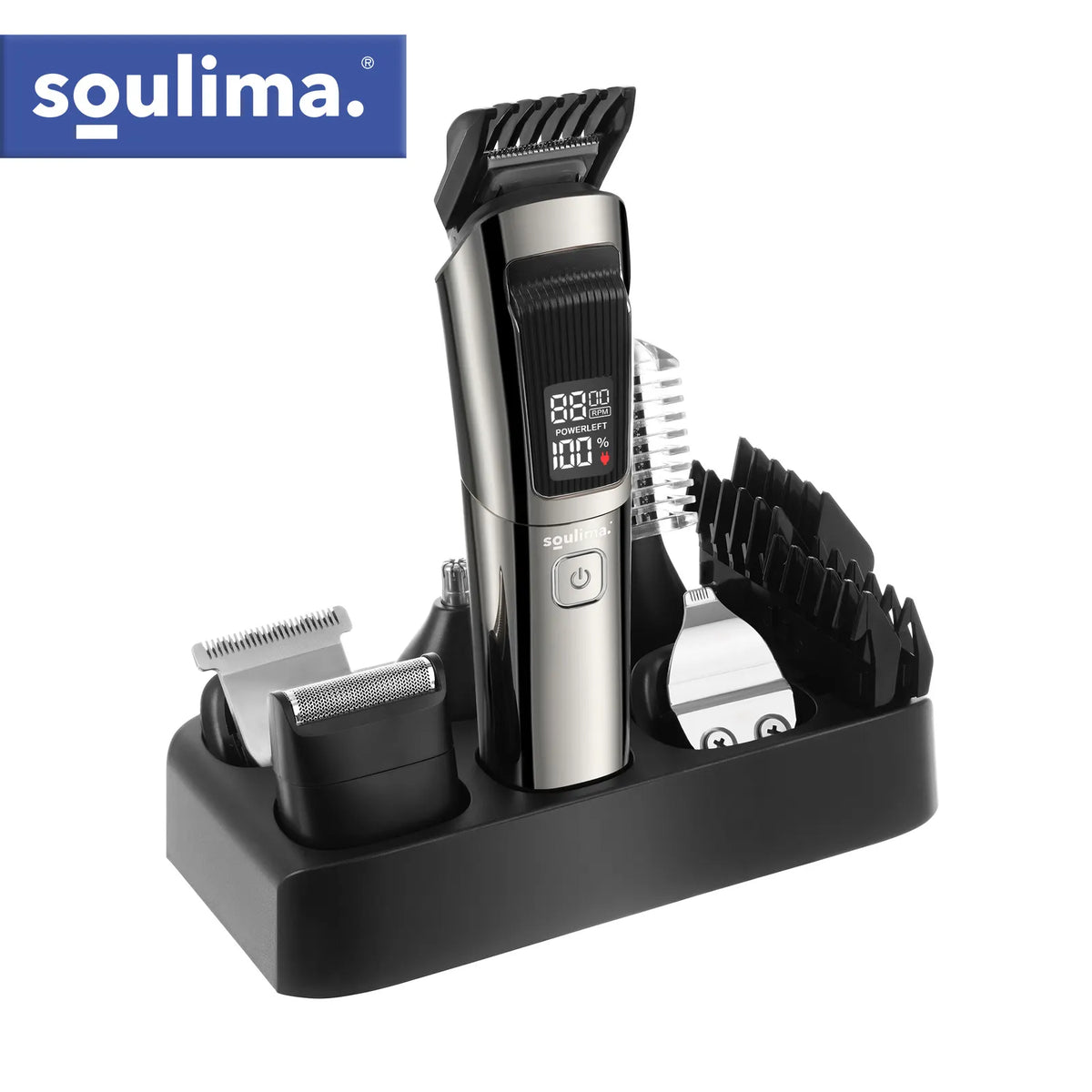 Soulima 27313 8-i-1 Hårklipper og Trimmer