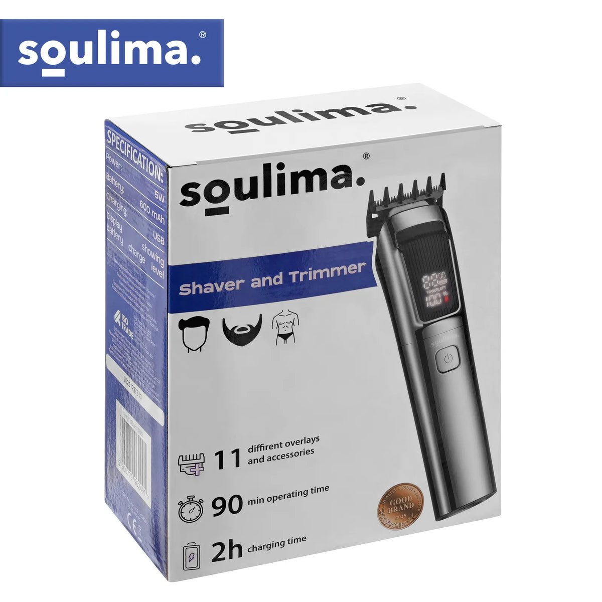 Soulima 27313 8-i-1 Hårklipper og Trimmer