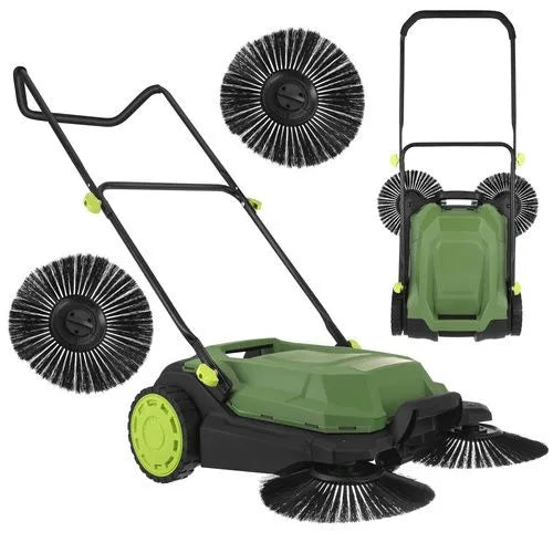 Fejemaskine 68 cm til fliser & terrasse  – 24L Opsamler