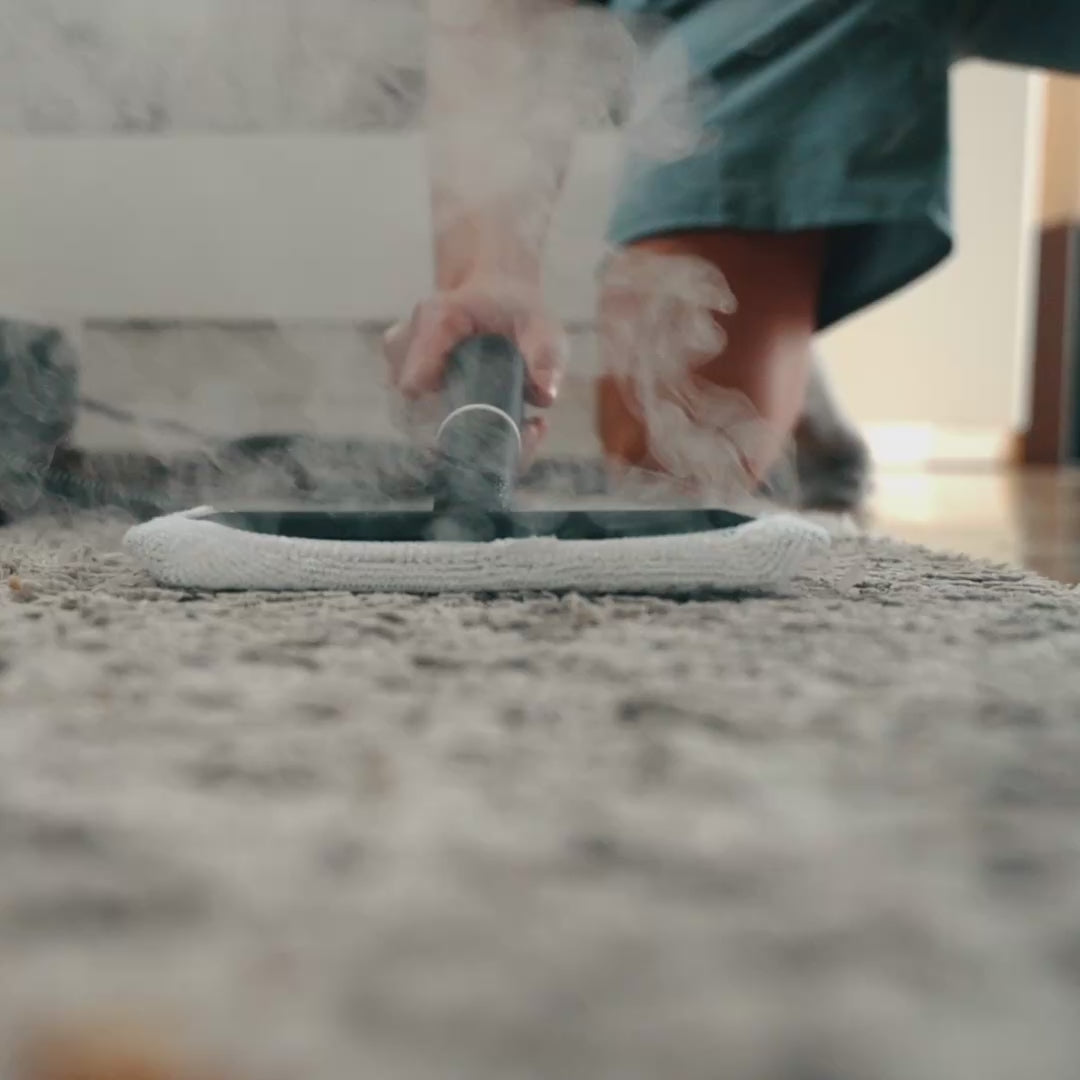 Indlæs video: Sjö SteamCleaner Damprenser 1500W – 4 Bar med 1450 ml Vandtank og 8 Dele Tilbehør