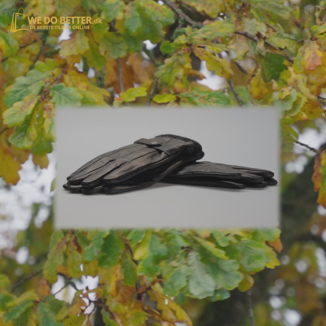 Indlæs video: Eksklusive Dame Læderhandsker 100% Ægte Læder – Stilfuld Varme til Dine Hænder!