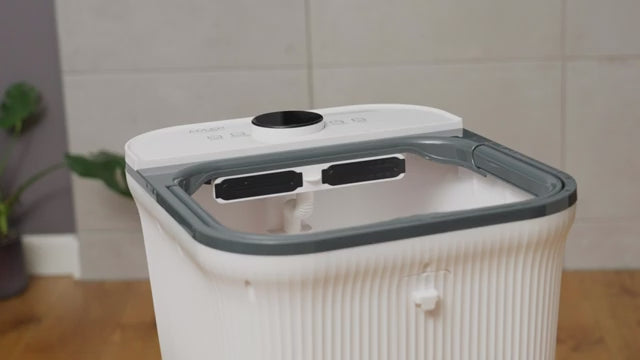 Indlæs video: Fodspa med massage, varme og saltbeholder