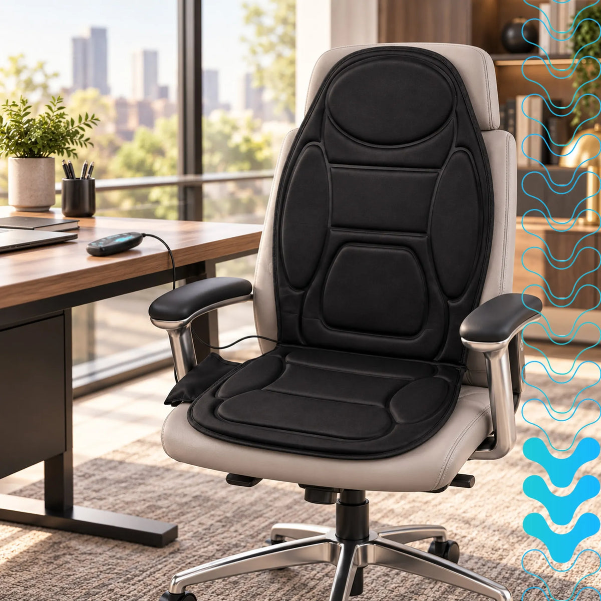 Vibrating Massage Mat with Heat for Chairs
