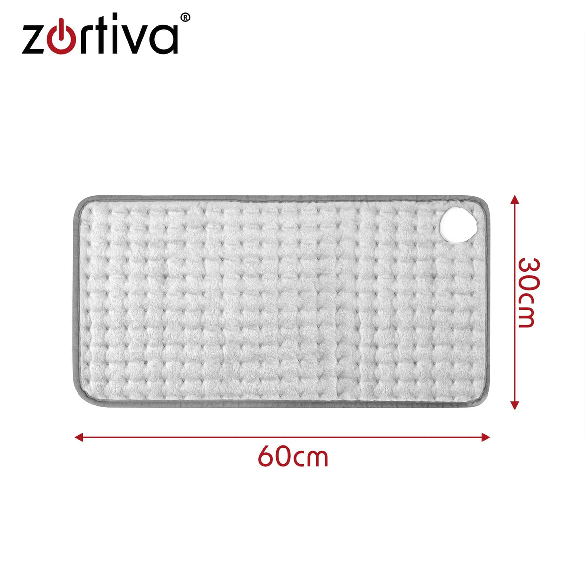 Zortiva Varmepude 60x30 cm 85W Grå
