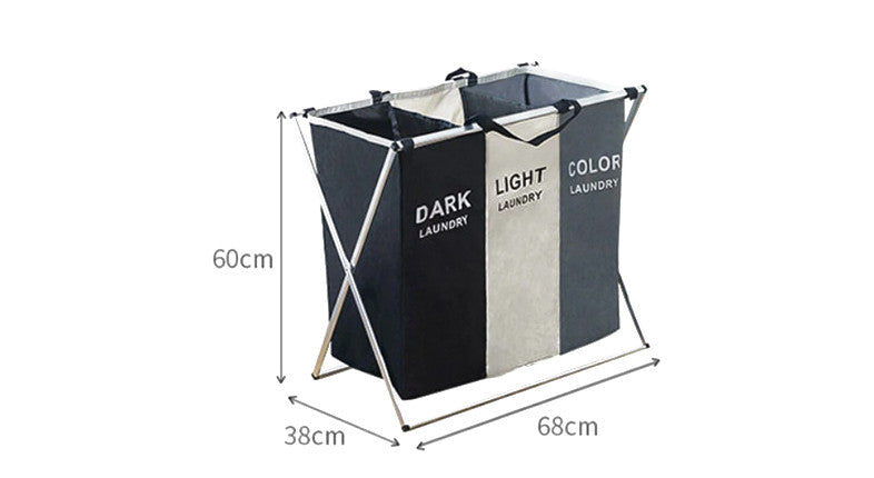 vasketøjskurv 3-delt - We Do Better