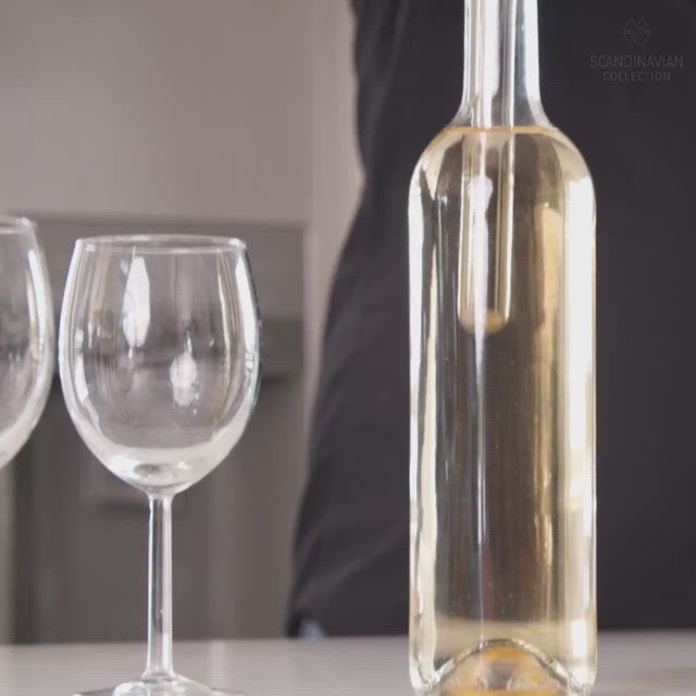 Indlæs video: Elegant Vinkøler med Iltning: Øjeblikkelig Afkøling og Iltning