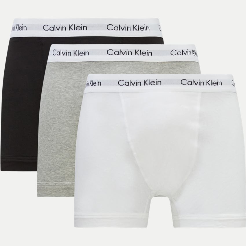 Calvin Klein 3-pak Boxershorts i Grå, Sort og Hvid