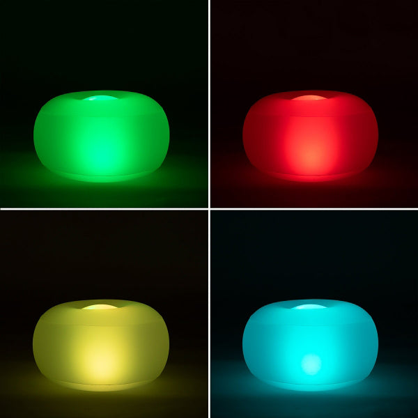 Oppusteligt puf med LED lys - We Do Better