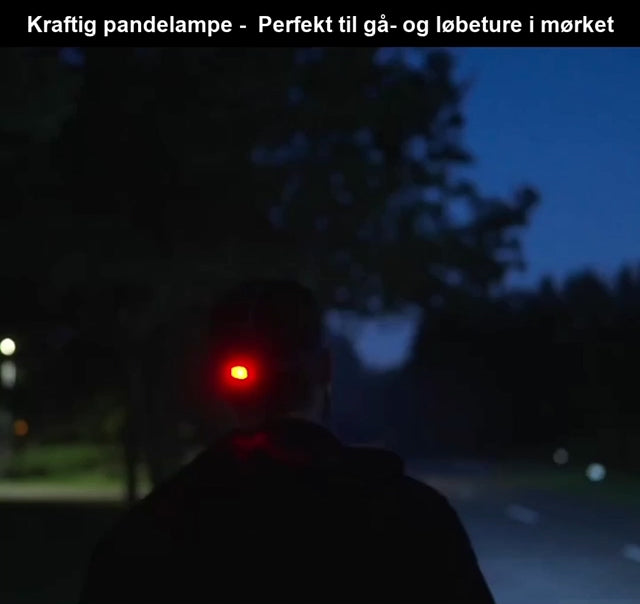 Indlæs video: Pandelygte inkl. Batterier
