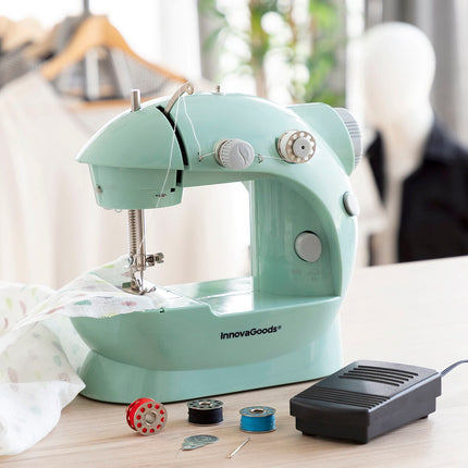 Mini bærbar symaskine med LED, Hybria Cutter og tilbehør Sewny InnovaGoods