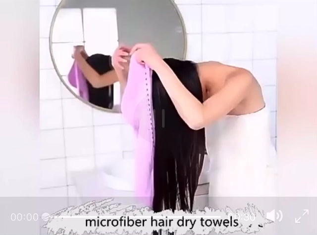 Indlæs video: Håndklæde til hår