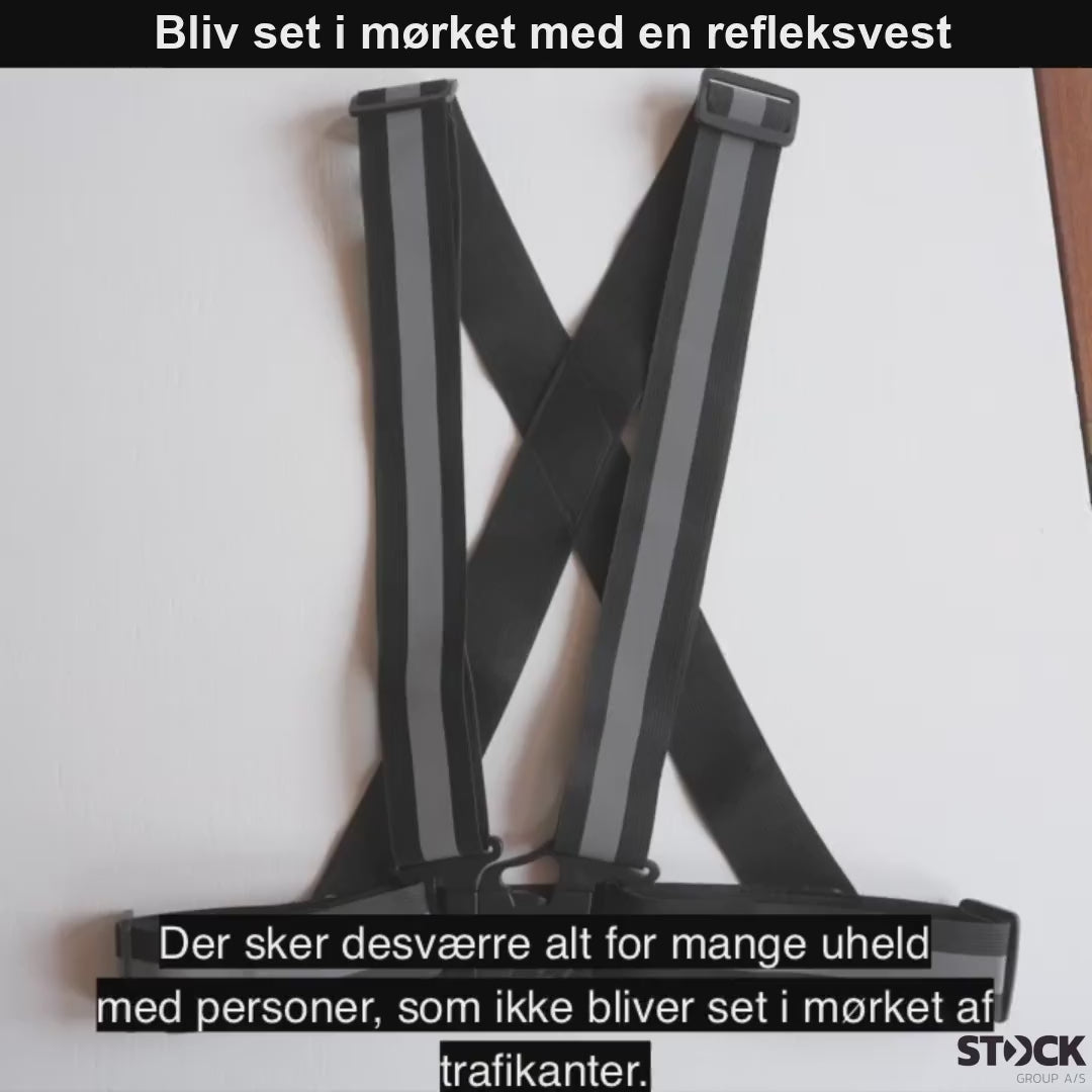 Indlæs video: Letvægt refleksvest